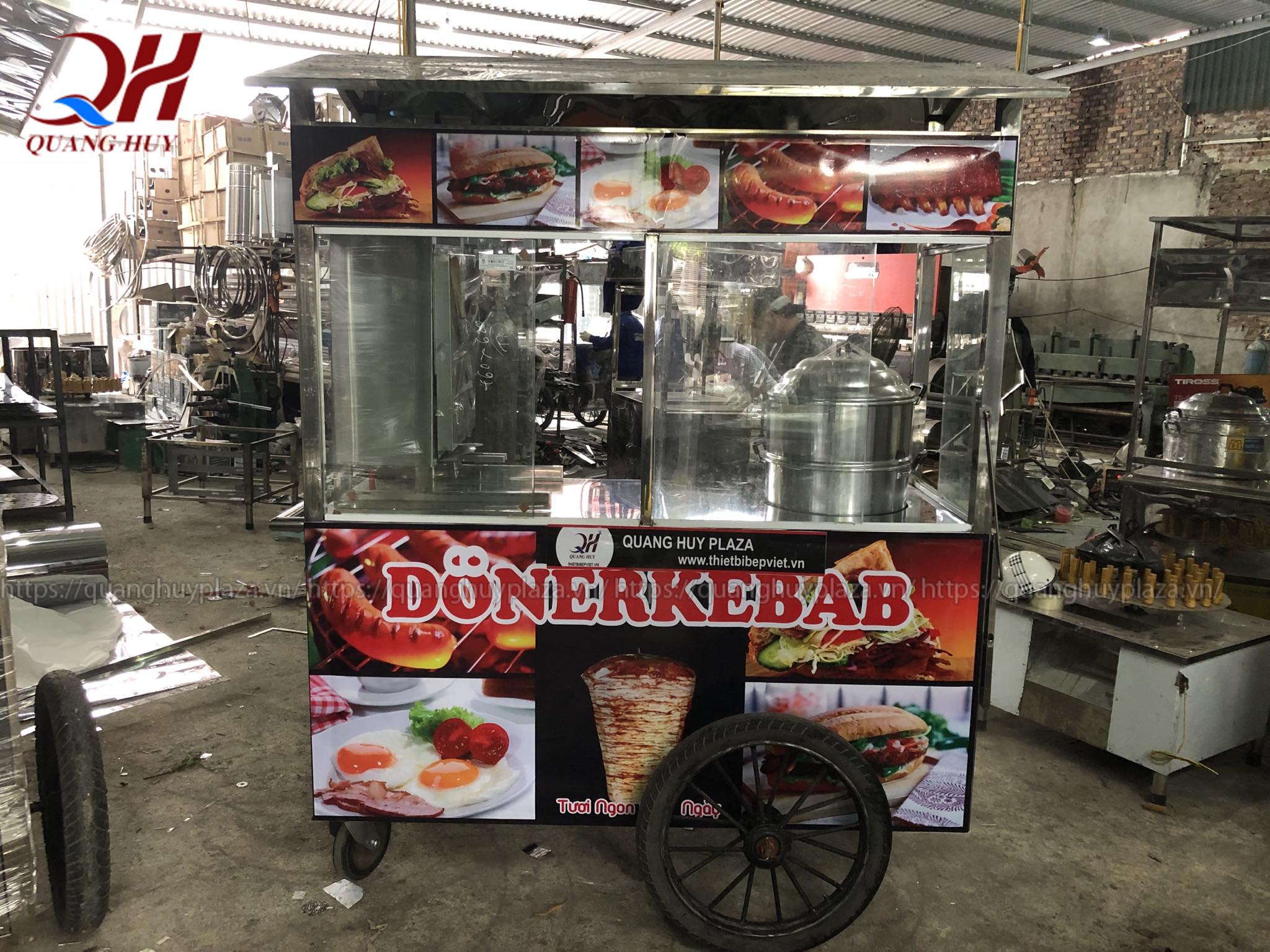 Xe bán xôi bán bánh mì tiện ích Xe bán xôi bán bánh mì tiện ích