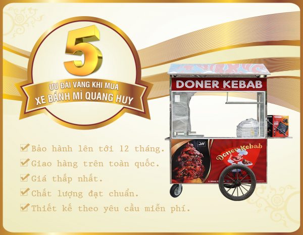 Mua xe bánh mì của Quang Huy bạn còn có thể nhận được những ưu đãi cực khủng