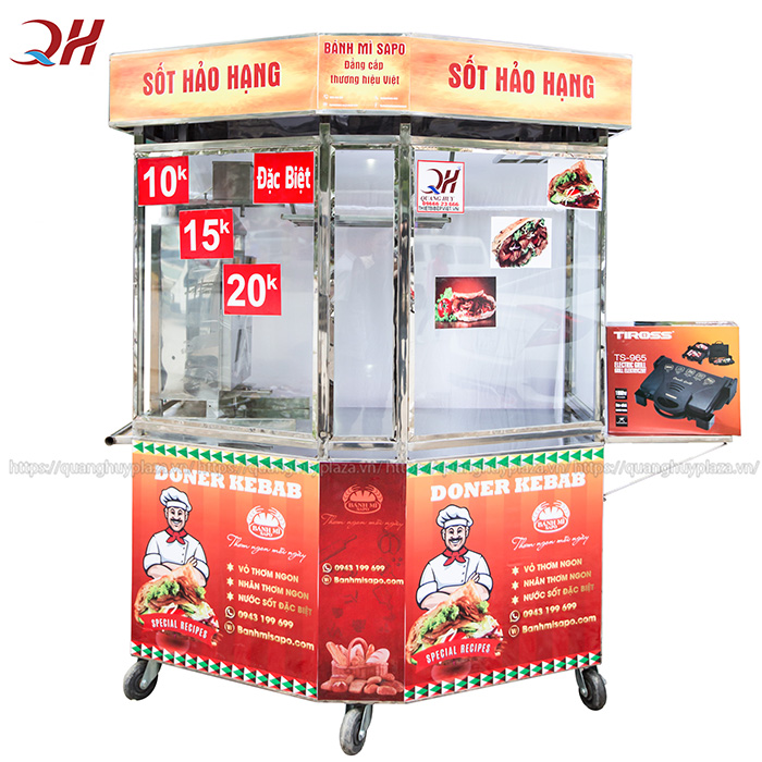Tủ bánh mì lục giác mới mẻ