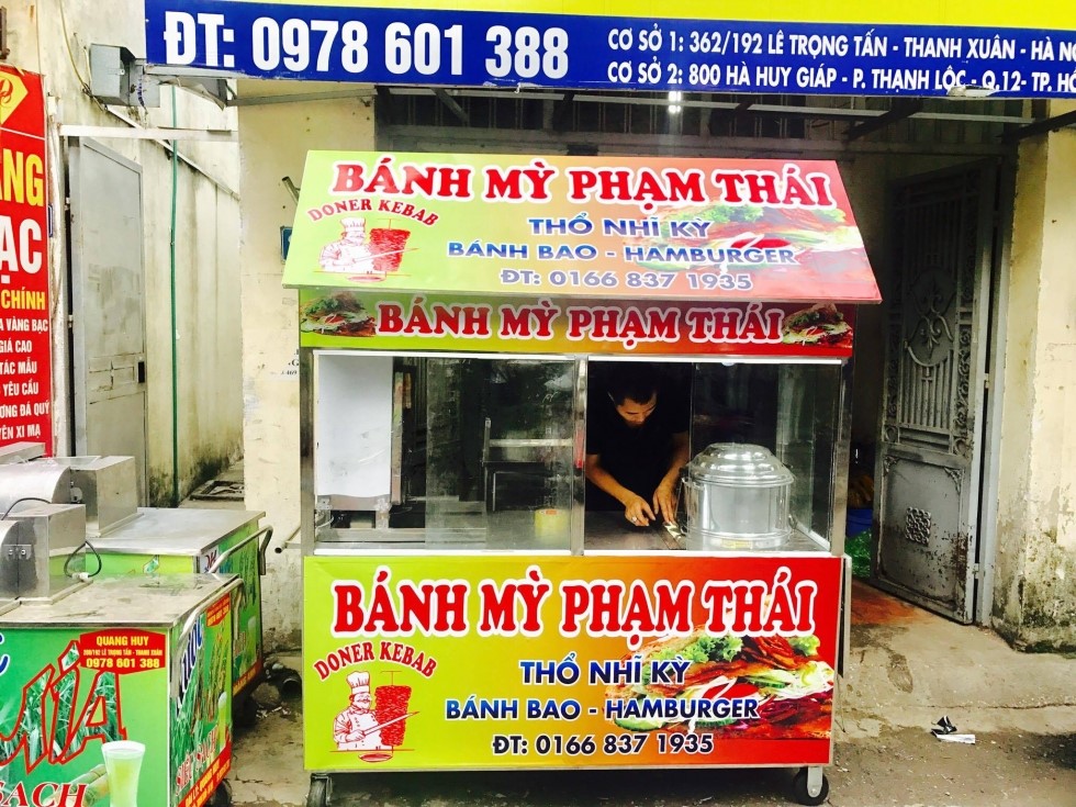 Xe bánh mì đẹp là xe bánh mì gây được ấn tượng tốt cho khách hàng