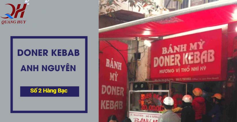 Doner kebab Anh Nguyên nổi tiếng trên đất Hà Thành 