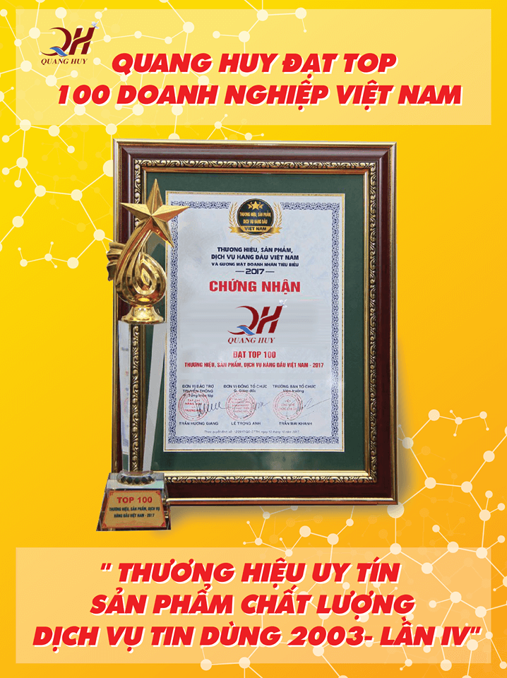 Quang Huy Chứng nhận của Quang Huy