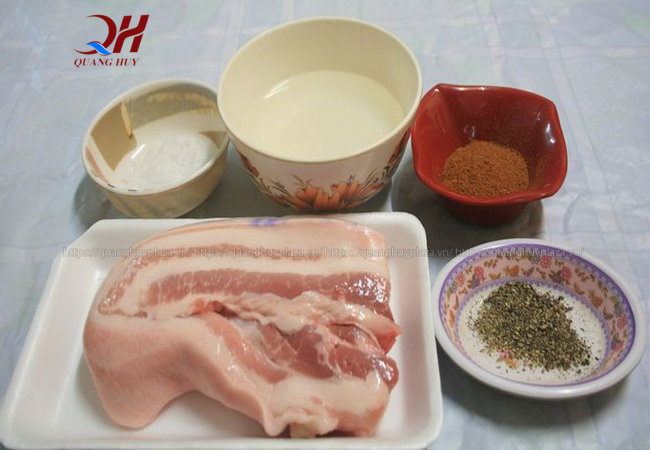 Chuẩn bị nguyên liệu ướp thịt Chuẩn bị nguyên liệu ướp thịt