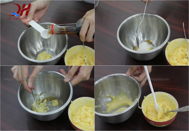 Cho thêm một chút gia vị nếu đánh xong Cho thêm một chút gia vị nếu đánh xong