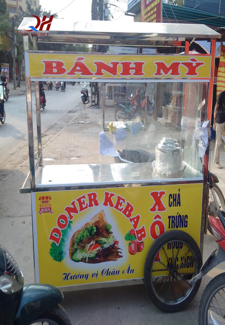 Xe bán xôi bán bánh mì 1m2 Xe bán xôi bán bánh mì 1m2