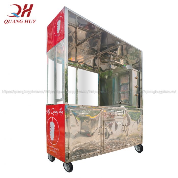 Xe bánh mig tokki cong được làm từ 100% Inox chất lượng cao