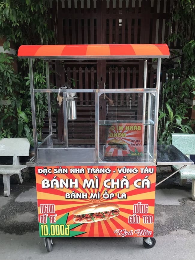 giá xe bán bánh mì chả cá, xe bánh mì chả cá giá rẻ, Bảng giá xe bánh mì chả cá