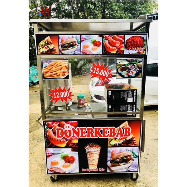 Xe bánh mì Doner Kebab 1m2 của Quang Huy