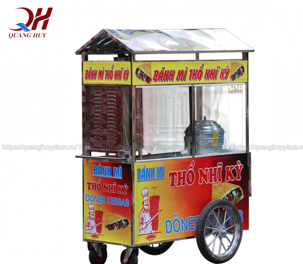 Tiện lợi 2 trong 1 với xe bán xôi bán bánh mì