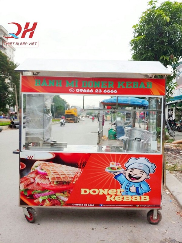 Xe bán xôi bán bánh mì 1m8 Xe bán xôi bán bánh mì 1m8