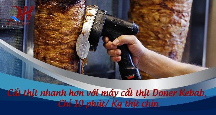 Máy cắt thịt Doner kebab giúp tiết kiệm thịt lợn 3