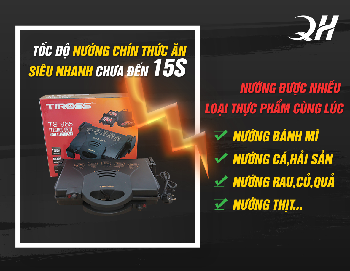 Máy ép bánh mì với tốc độ nướng cực nhanh