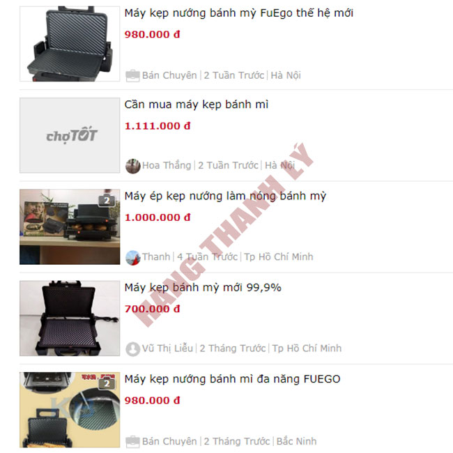 1 số lưu ý khi mua máy ép bánh mì thanh lý