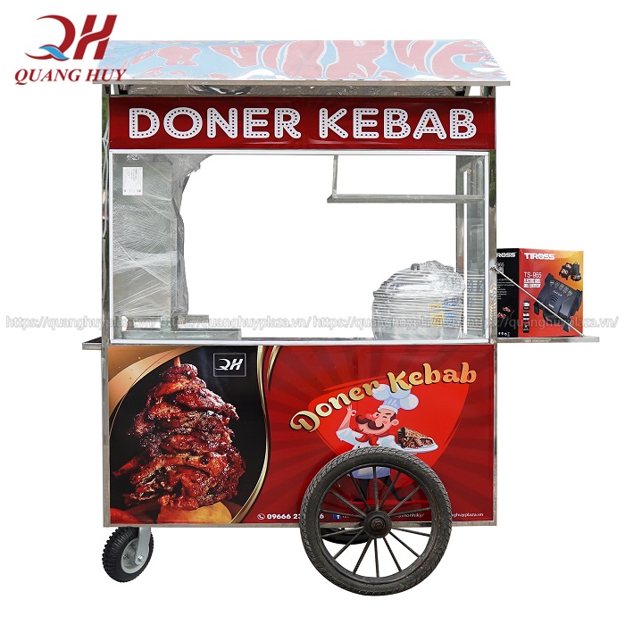 Xe bánh mì có chõ xôi Xe bánh mì có chõ xôi