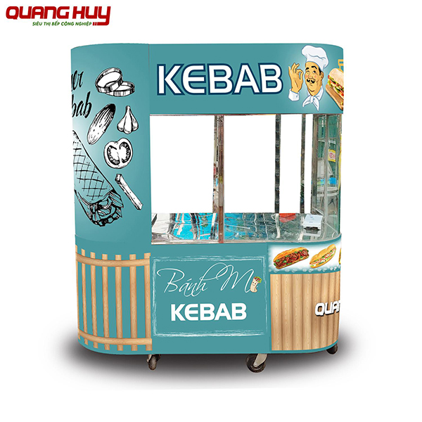 Xe bánh mì Kebab mẫu mới sản xuất và phân phối bởi Quang Huy