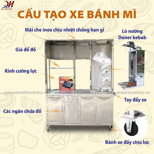 Cấu tạo xe bánh mì