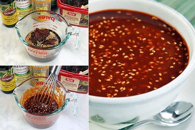 Pha các nguyên liệu làm nước sốt Pha các nguyên liệu làm nước sốt