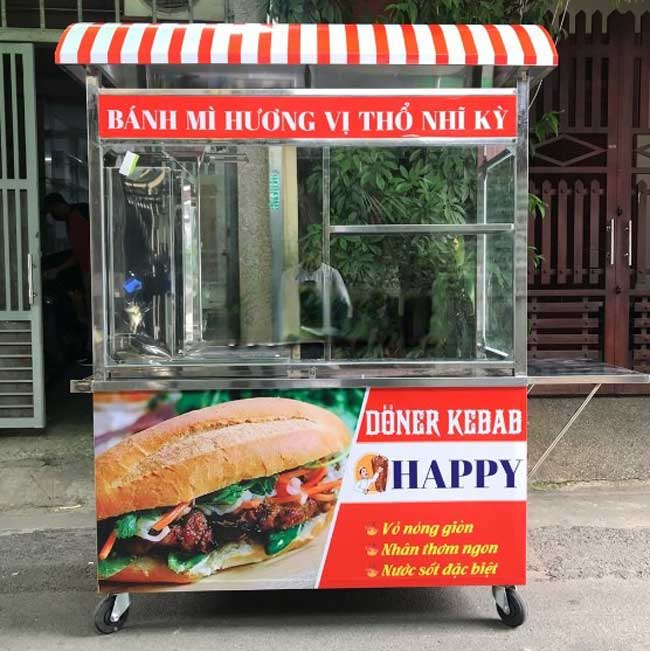 Xe bánh mì kebab mẫu mới