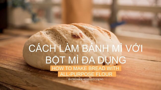 làm bánh bằng bột mì đa dụng