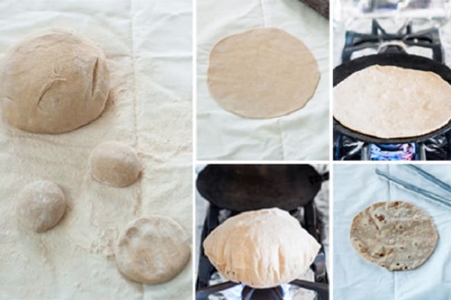 Tạo hình bánh mỳ Chapati