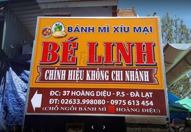 Tiệm bánh mì xíu mại bé Linh 