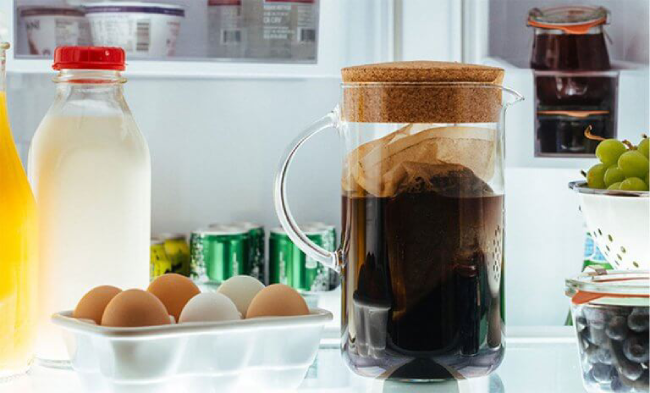 Coffee Cold Brew bảo quản trong ngăn mát tủ lạnh khoảng 30 ngày