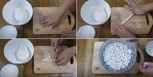 Nặn trân châu mất khá nhiều thời gian nên bạn cần một chút kiên nhẫn