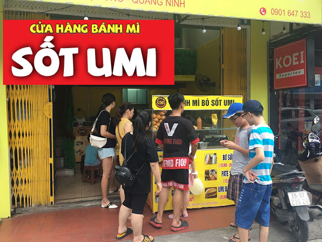 Giới thiệu cửa hàng bánh mì sốt Umi