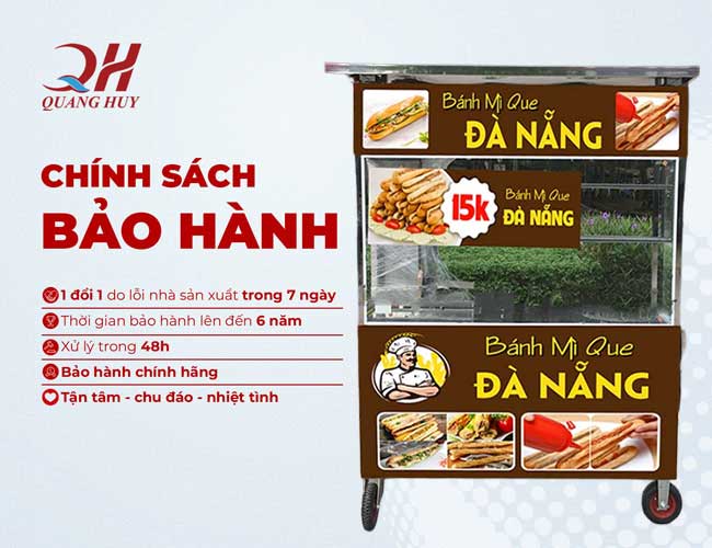 Chính sách bảo hành xe bánh mì que
