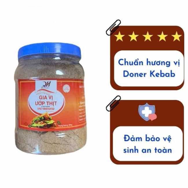 Hộp gia vị ướp thịt Doner Kebab Quang Huy 300g