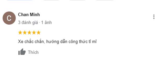 Phản hồi của khách hàng về xe bánh mì que 1m1 Quang Huy