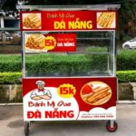 Xe bánh mì que 2m Miễn Phí Decal Bảo hành lên đến 6 năm