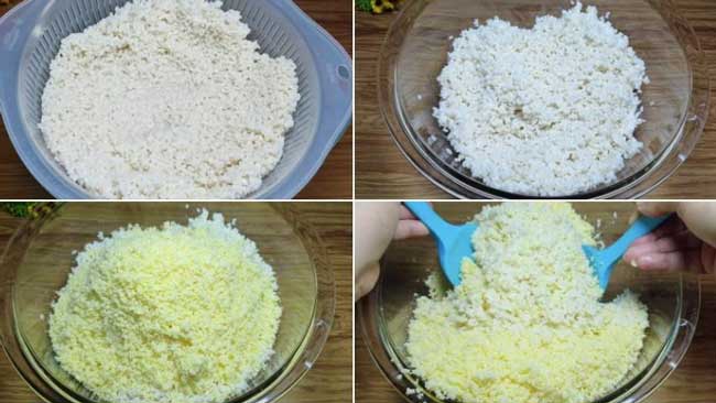 Trộn gạo với đậu xanh