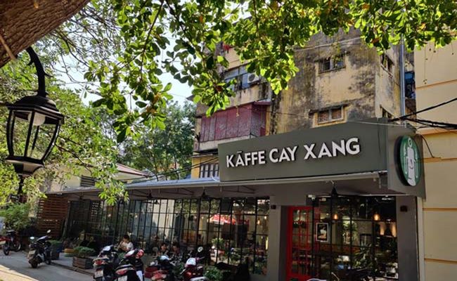 Kàffe Cay Xang quận Hai Bà Trưng có không gian rộng