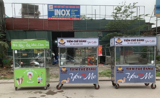 Quang Huy cung cấp xe trà sữa chất lượng
