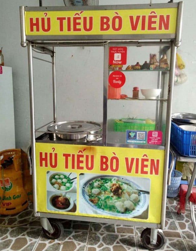 Xe bán hủ tíu gõ mẫu 4