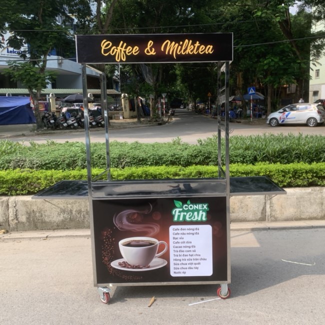 Tủ đẩy bán cafe Quang Huy