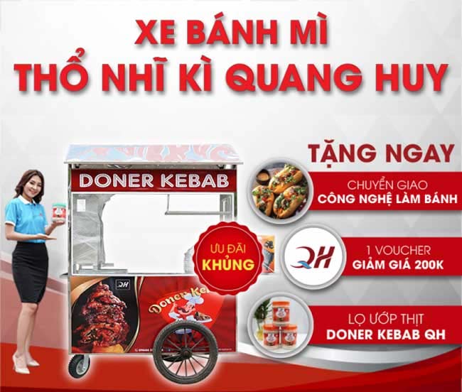 khuyễn mãi khi mua xe bánh mì TNK Quang Huy
