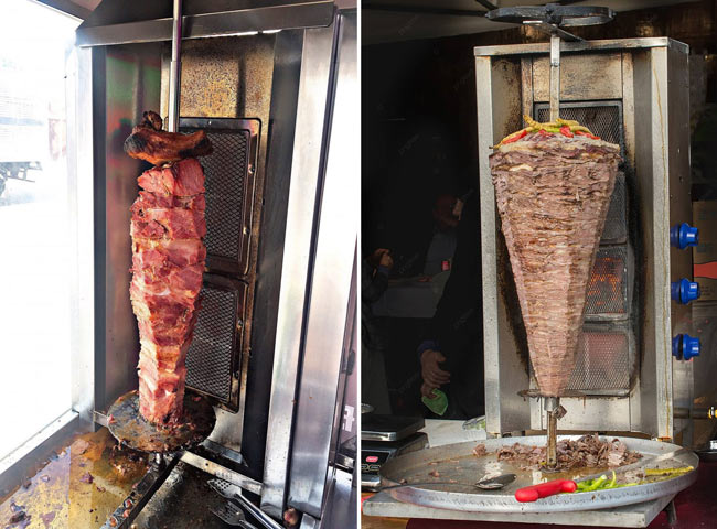 lò doner kebab bị hư hỏng