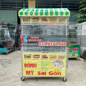 Xe bán bánh mì Sài Gòn 1m2 mái chùa