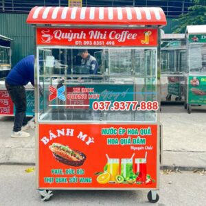 Xe bán coffee 1m2 Quỳnh Nhi mái vòm