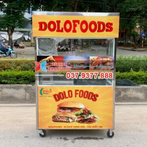 Xe đẩy bán bánh mì 1m2 Dolo Foods