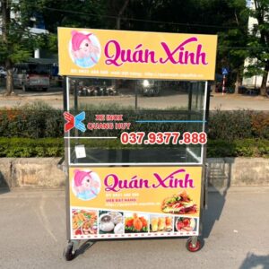 Xe đẩy bán bánh mì 1m2 Quán Xinh