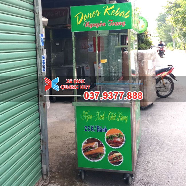 Xe bán bánh mì Kebab 1m2 Nguyên Trang