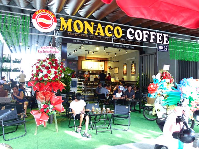 monaco coffee nhượng quyền