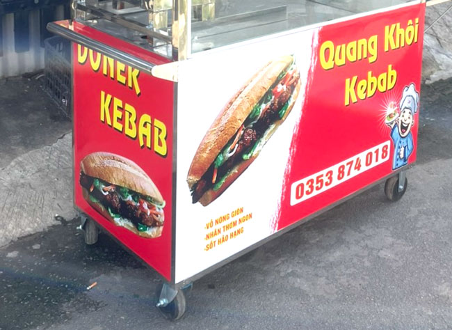 bánh xe kebab quang khôi 1m5 linh hoạt