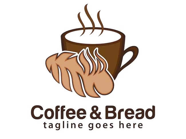 logo coffee and bread