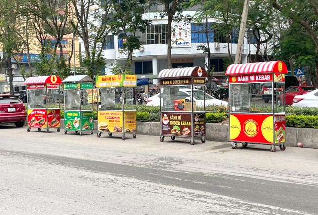 mua xe bánh mì 1m2 tại Quang Huy
