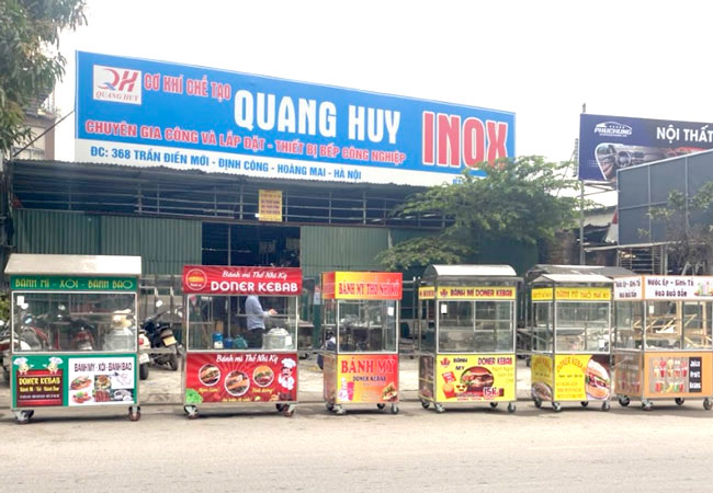 Mua xe đẩy bánh mì tại Quang Huy