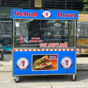 Xe đẩy bánh mì Kebab 1m8 Nova